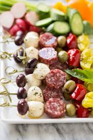 Want some great ideas for cold party appetizers? Antipasto Skewers Dinner At The Zoo