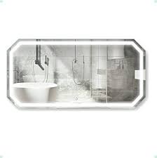 D double vanity in espresso with marble vanity top and mirror in carrara white. Krugg Octagon Led Bathroom Mirror 60 Inch X 30 Inch Lighted Wall Mount Vanity Mirror Includes Defogge Led Mirror Bathroom Wall Mounted Vanity Bathroom Mirror