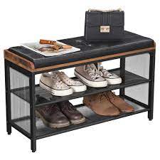 Breite 60 cm, tiefe 37 cm, höhe 62 cm. Vasagle Schuhregal Mit Gitterablagen Und Kaufland De