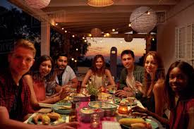 We recommend you to check other playlists or our favorite music charts. Friends At A Dinner Party On A Patio Looking To Camera Stock Photo Dissolve