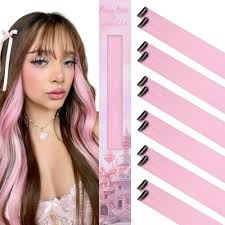 Amazon.com : WENNALIFE 12 PCS Pink Hair Extensions Clip in, Colored Clip in  Hair Extensions for Kids Highlights Rainbow Hair Clips for Girls Synthetic  Straight Pop-up Style Colorful Festival Girls Hair Accessories :