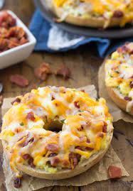 Breakfast Pizza Bagels Recipe Breakfast Brunch Recipes Breakfast Dishes Breakfast Recipes