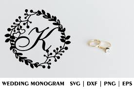 Download Letter K Of The Wedding Decorative Monogram Svg Eps Dxf Png 689392 Monograms Design Bundles