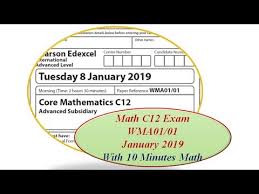 Part a write an inequality to represent the average distance, d, in miles, john must ride each day for the rest of the summer to achieve his goal. Edexcel Ial C12 January 2019 1 Youtube