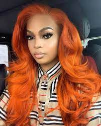 Custom Color And Length 16 Hair Styles Wig Hairstyles Orange Hair Color