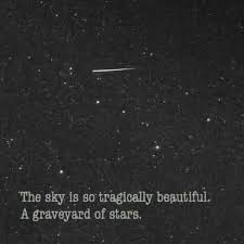 Black And White Sky Quotes The Sky Is So Tragically Beautiful A Graveyard Of Stars Stars Sky Nightsky Beauty Words Quotes Words Pretty Words
