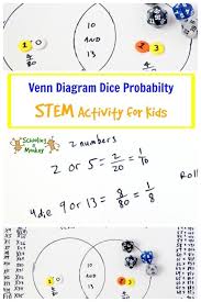 Dice Probability Venn Diagram Stem Activity Math Stem Activities Stem Activities Math Activities For Kids
