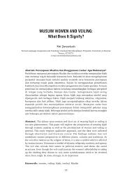 Check spelling or type a new query. Pdf Muslim Women And Veiling What Does It Signify