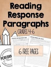 Students are tasked with finding evidence in. Teach Your Students How To Write Awesome Reading Response Paragraphs Using This Free Resource Each Stud Reading Response Reading Instruction 6th Grade Reading