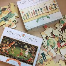 Finished size 18 x 24 Ttpm A Twitter Piece Together A Dreamy Puzzle With The Dream World 24 Piece Puzzles From Newyorkpuzzleco The Images On The Puzzles Are Illustrated By The Author And Artist Winfield Martin And