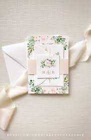 Blush Floral Wedding Invitation Set Watercolor Wedding Invite Etsy Invitaciones De Boda Tarjetas De Boda Tarjetas De Invitacion
