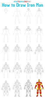 Hand tutorial tips reference by qinni on deviantart. How To Draw Iron Man How To Draw Easy