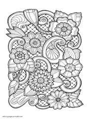 We have a wonderful treat for you today, four gorgeous flower coloring pages, which are perfect for adults to color in, but would also suit an older child. 130 Flower Coloring Pages For Adults Free