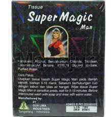 Tisu magic atau tissue super magic man ini dapat mencegah ejakulasi dini. Tissue Super Magic Man Shopee Indonesia