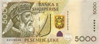 In the biology sense, it comes specifically from swedish lek (child's play), by means of swedish leka (to play). 5000 Albanian Lek Banknote Skanderbeg Exchange Yours For Cash