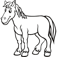 Photo Ref Horse Coloring Pages Horse Coloring Animal Outline