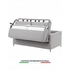 Letto matrimoniale con rete in doghe in sughero e comodini. Divano Letto Roma 3 Posti Completo Di Materasso Matrimoniale H 15