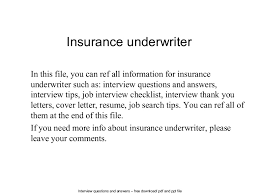 Make insurance underwriter cover letters easily. Insurance Underwriter