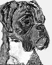 Black And White Boxer Dog Art Modern Boxer Dog Art Minimalist Chic Boxer Dog Gift Idea Boxer Dog Wall Art Black And White Boxer Dog Print Boxer In 2020 Boxer Dogs Art Dog Line Art Dog Wall Art