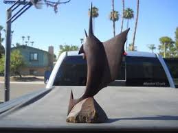Marlin sailfish huge wooden sculpture artist signed at gannon's antiques & art in fort myers, florida. Vintage 18 1 2 Carved Sailfish Marlin Fish Ironwood Sculpture Wood Carving Ebay