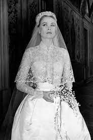 American actress grace kelly set the standard for royal weddings in her 1956 marriage to prince rainer iii of monaco. The Story Of Grace Kelly S Wedding Dresses Tatler