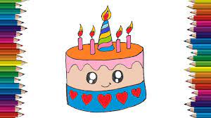 Are you searching for birthday cake png images or vector? How To Draw A Unicorn Birthday Cake Cute And Easy Birthday Cake Drawing Step By Step For Kids With Happy Birthday Drawings Cute Drawings For Kids Cake Drawing
