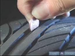 basic car care maintenance checking car tire tread wear