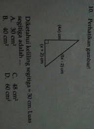 Maybe you would like to learn more about one of these? Diketahui Keliling Segitiga 30 Cm Luas Segitiga Adalah Beserta Caranya Brainly Co Id