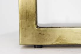 This coffee table is finished in an antique white, espresso, or grey finish. Coffee Table Legs U Model Antique Gold Metal Table Legs Henk Schram Meubelen