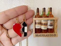 Wine Friendship Necklaces Vineyard Alcohol Wine Bottle Etsy Friendship Necklaces Sparkling Wine Glasses Reuse Wine Bottles