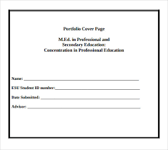 Maybe you would like to learn more about one of these? Free 6 Sample Portfolio Cover Page Templates In Pdf Ms Word