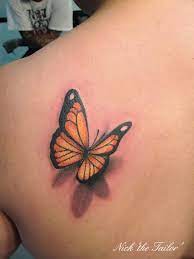 3d Butterfly Tattoo Trend For Girls And Women 3d Butterfly Tattoo Monarch Butterfly Tattoo Butterfly Tattoo Meaning
