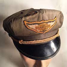 Fresh Find 1960s Black Billed Well Worn Harley Davidson Rider S Hat A Real Old Biker S Hat Size 7 1 8 A Little Too Small Biker Outfit Hats Harley Davidson