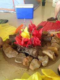 Camping themed birthday party decorations. God S Backyard Vbs Vbs Crafts Campfire Craft Vbs
