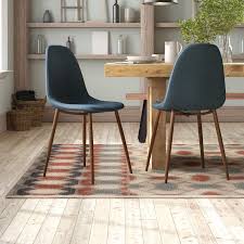 Zipcode Design Laurens Mid Century Modern Upholstered Side Chair Reviews In 2020 Dining Chairs Upholstered Dining Chairs Mid Century Modern Upholstered Dining Chairs