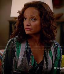 WornOnTV: Carmen's blue cross front top