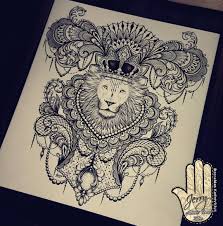 These tattoos are suitable for ladies and they depict both the delicate nature of the mandala and lace. Beautiful Lion Mandala Tattoo Ideas Drawing By Dzeraldas Jerry Kudrevicius Atlantic Coast Tattoo Com Family Crest Tattoo Moon Tattoo Designs Back Tattoo Ideas