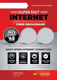 Unlimited Broadband Internet Flyer Broadband Internet Flyer Fast Internet