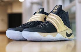 Kyrie irving , lil rel howery , shaquille o'neal , et al. Gold Highlights This Nike Kyrie 2 Finals Pe Kicksonfire Com Irving Shoes Kyrie Irving Shoes Nike Kyrie