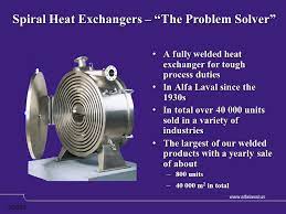 A spiral tube heat exchanger is a coil assembly fitted in a compact shell that optimizes heat transfer efficiency and space. Spiral Heat Exchangers The Problem Solver Ppt Video Online Download
