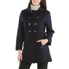Manteau en laine à double boutonnage. Bellonne Manteau Femme Trois Quarts Et Double Boutonnage Le Glazik