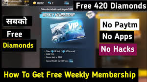 However, sometimes the purchasing mechanism can be quite. How To Get Free Weekly Membership In Free Fire No App No Hack No Paytm Free Diamonds Free Fire Youtube