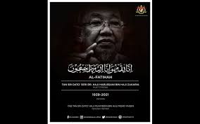 Zakaria telah dilaporkan meninggal dunia sebentar tadi. Ij0vmzx0r4le2m