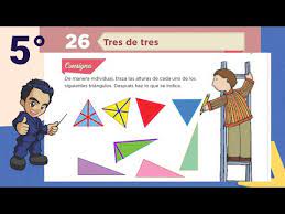 Un triángulo isósceles tiene una base de 60 cm; 5 B2 L26 Tres De Tres Pag 61 Youtube