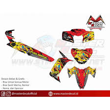 Stiker sporty buat vega r new : Stiker Yamaha Vega Rr Marsupilami Zombie Variasi Grade A