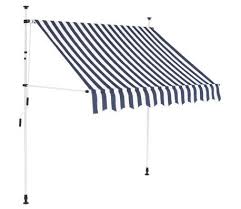 Black And White Striped Retractable Awning Manual Retractable Awning 59 Blue And White Stripes Retractable Awning Fabric Awning Awning Canopy