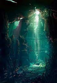 Concept Art And Fantasy Illustration Enviornment By Divinestudio Underwater Landscape Fantasy Landscape Fantasy Art Landscapes