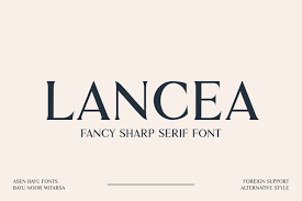 Download and install free serif fonts of the best quality from free fonts and use on your own personal and business related design purposes. Lancea Fancy Sharp Serif Font In Fonts On Yellow Images Creative Store