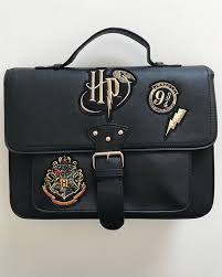 Primark Harry Potter Platform 9 3 4 Satchel Handbag Ladies Patches Black Bag New Ebay Ropa De Harry Potter Carteras Bolsos