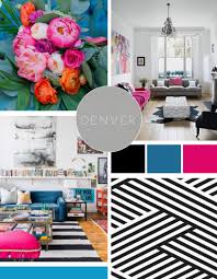 Black White Blue And Hot Pink Moodboard The Perfect Color Combo For A Feminine Brand Looking For A Hot Pink Bedrooms Room Color Schemes Pink Color Schemes